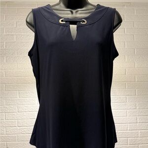 Tommy‎ Hilfiger Navy Blue Sleeveless Tank Top